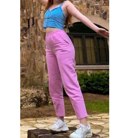 Retro Pink Straight Leg Pants - Picture 3 of 4